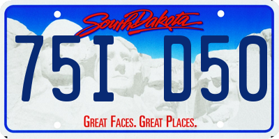 SD license plate 75ID50