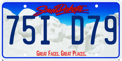 SD license plate 75ID79