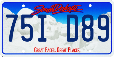 SD license plate 75ID89