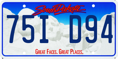 SD license plate 75ID94