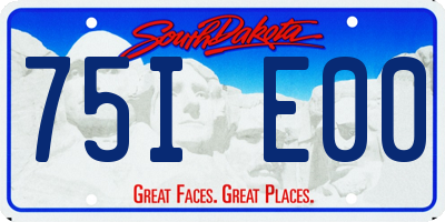 SD license plate 75IE00