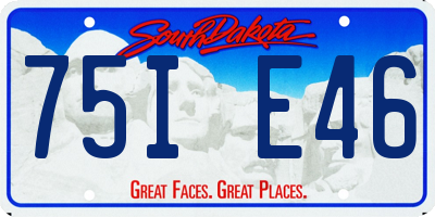 SD license plate 75IE46