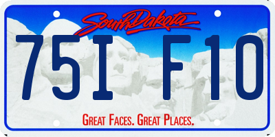 SD license plate 75IF10