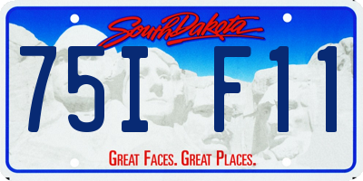SD license plate 75IF11