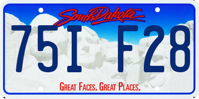 SD license plate 75IF28