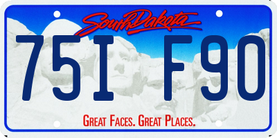 SD license plate 75IF90