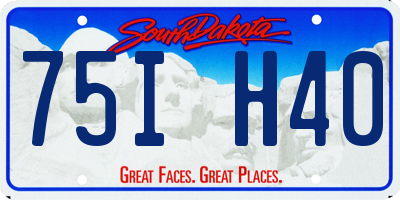 SD license plate 75IH40