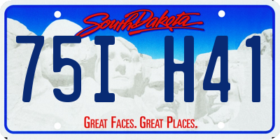 SD license plate 75IH41