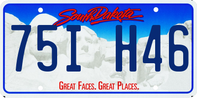 SD license plate 75IH46