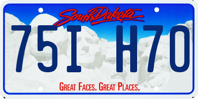 SD license plate 75IH70