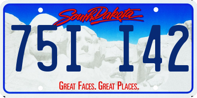 SD license plate 75II42