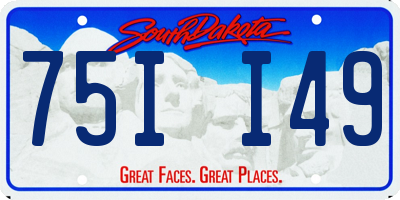 SD license plate 75II49