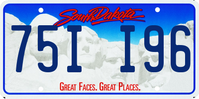 SD license plate 75II96