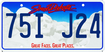 SD license plate 75IJ24