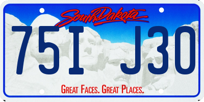 SD license plate 75IJ30