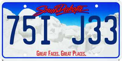 SD license plate 75IJ33
