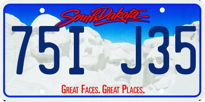 SD license plate 75IJ35