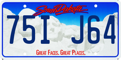 SD license plate 75IJ64