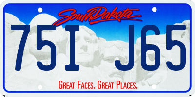 SD license plate 75IJ65