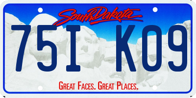 SD license plate 75IK09