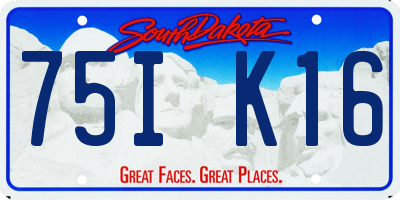 SD license plate 75IK16
