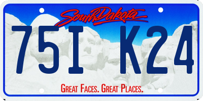 SD license plate 75IK24