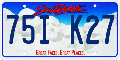 SD license plate 75IK27