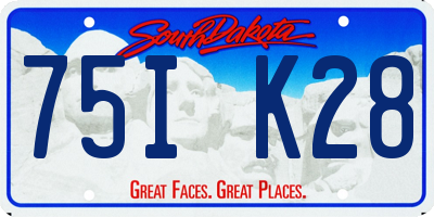SD license plate 75IK28