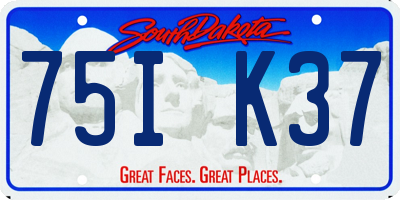 SD license plate 75IK37
