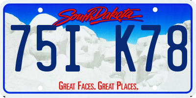 SD license plate 75IK78