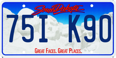 SD license plate 75IK90