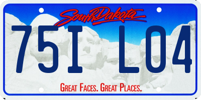SD license plate 75IL04