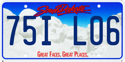 SD license plate 75IL06