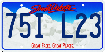 SD license plate 75IL23