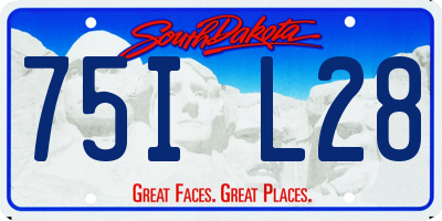 SD license plate 75IL28