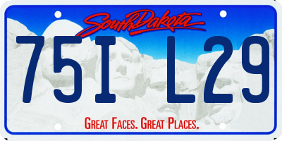 SD license plate 75IL29