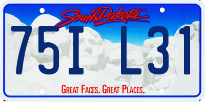 SD license plate 75IL31