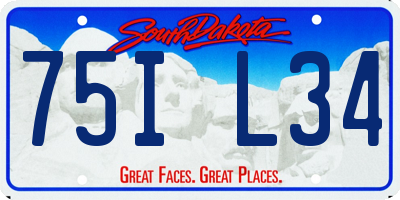 SD license plate 75IL34