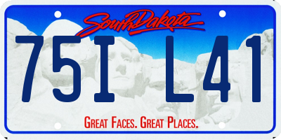 SD license plate 75IL41