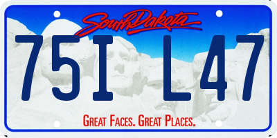 SD license plate 75IL47