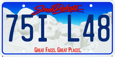 SD license plate 75IL48