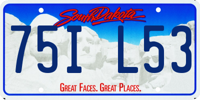 SD license plate 75IL53