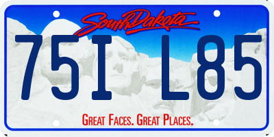 SD license plate 75IL85