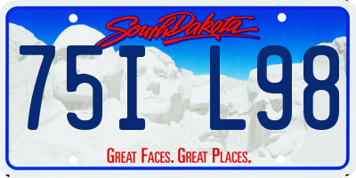 SD license plate 75IL98