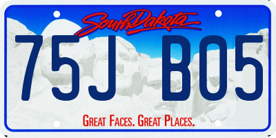 SD license plate 75JB05