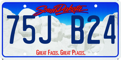 SD license plate 75JB24