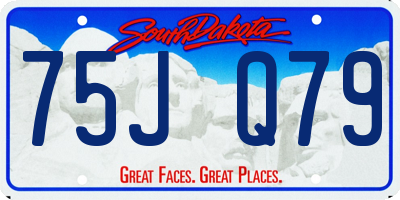 SD license plate 75JQ79
