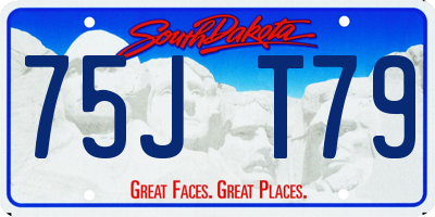 SD license plate 75JT79