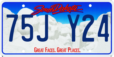 SD license plate 75JY24