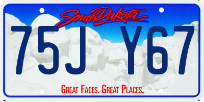SD license plate 75JY67